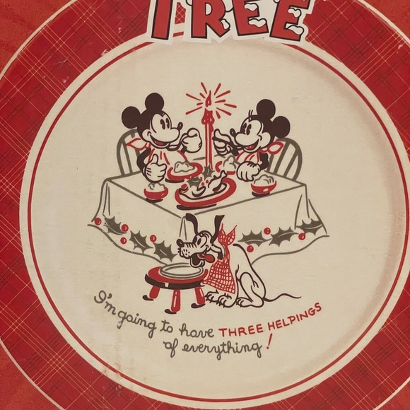 NIB Set of 4 Disney “A Holiday Celebration” Appetizer Dessert Plates - Picture 4 of 11